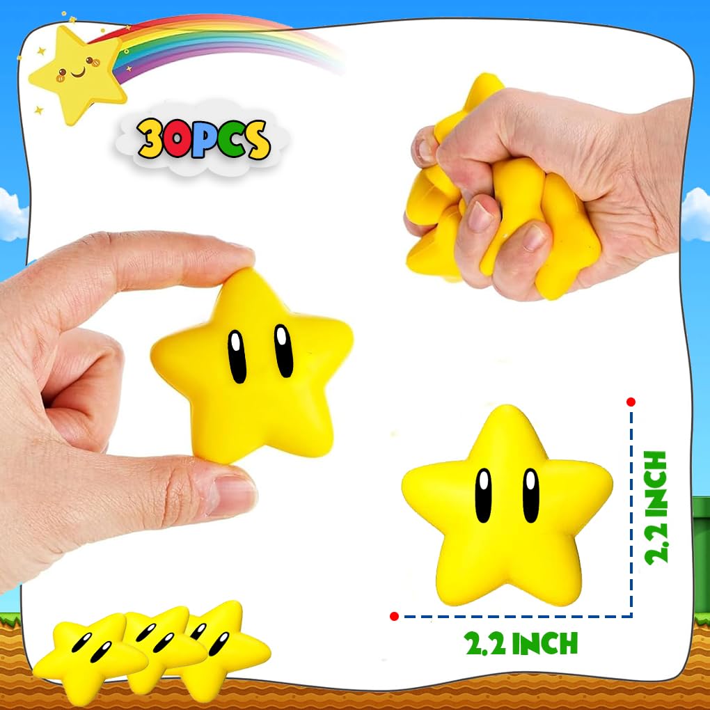 PARTVON mini star stress ball used as party favor bag filler and classroom reward.
