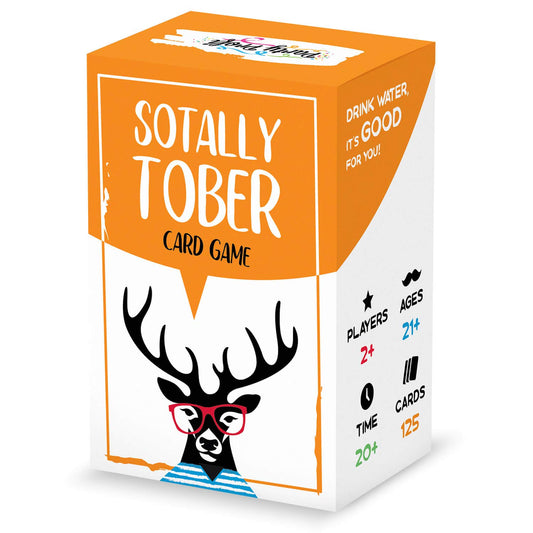 Party Profi Sotally Tober card deck laid out for an energetic party game
