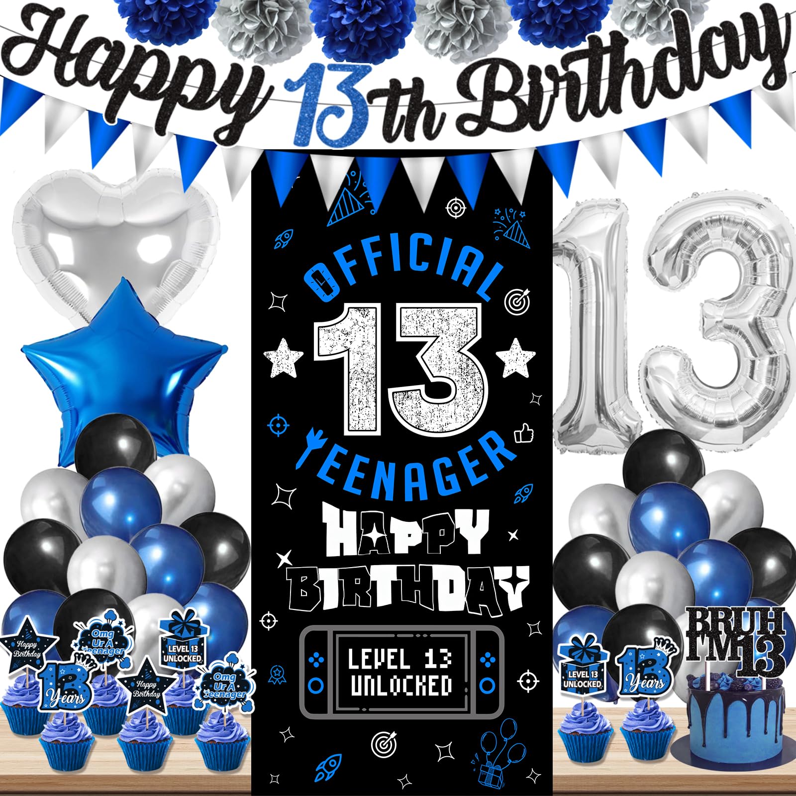 Party Tonight 13th Birthday kit contents offer a complete coordinating set for a stylish celebration.