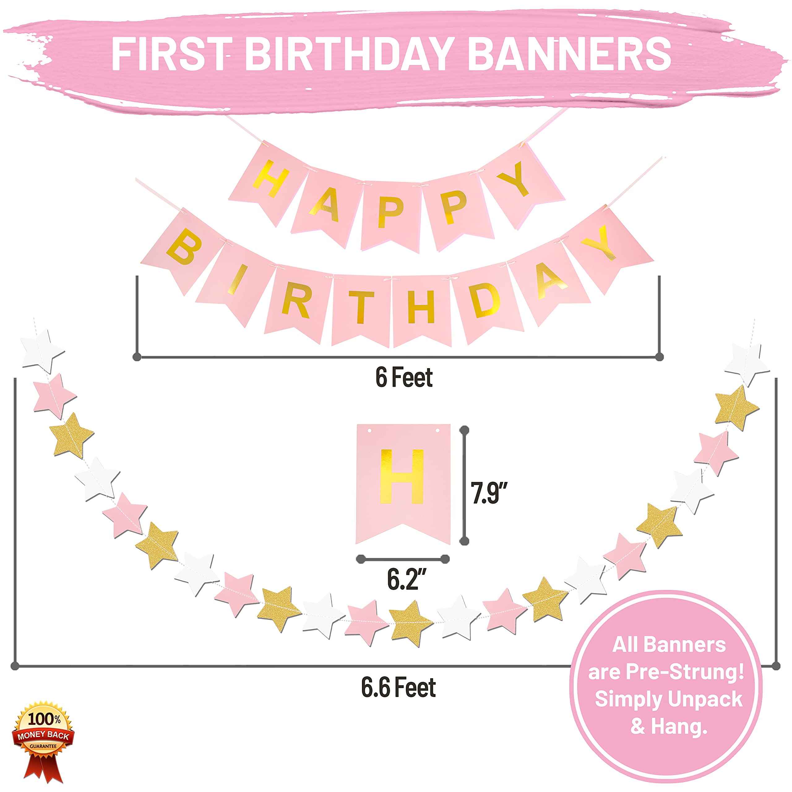 PartyHooman Pink heart balloons suit a tender birthday setup and photos
