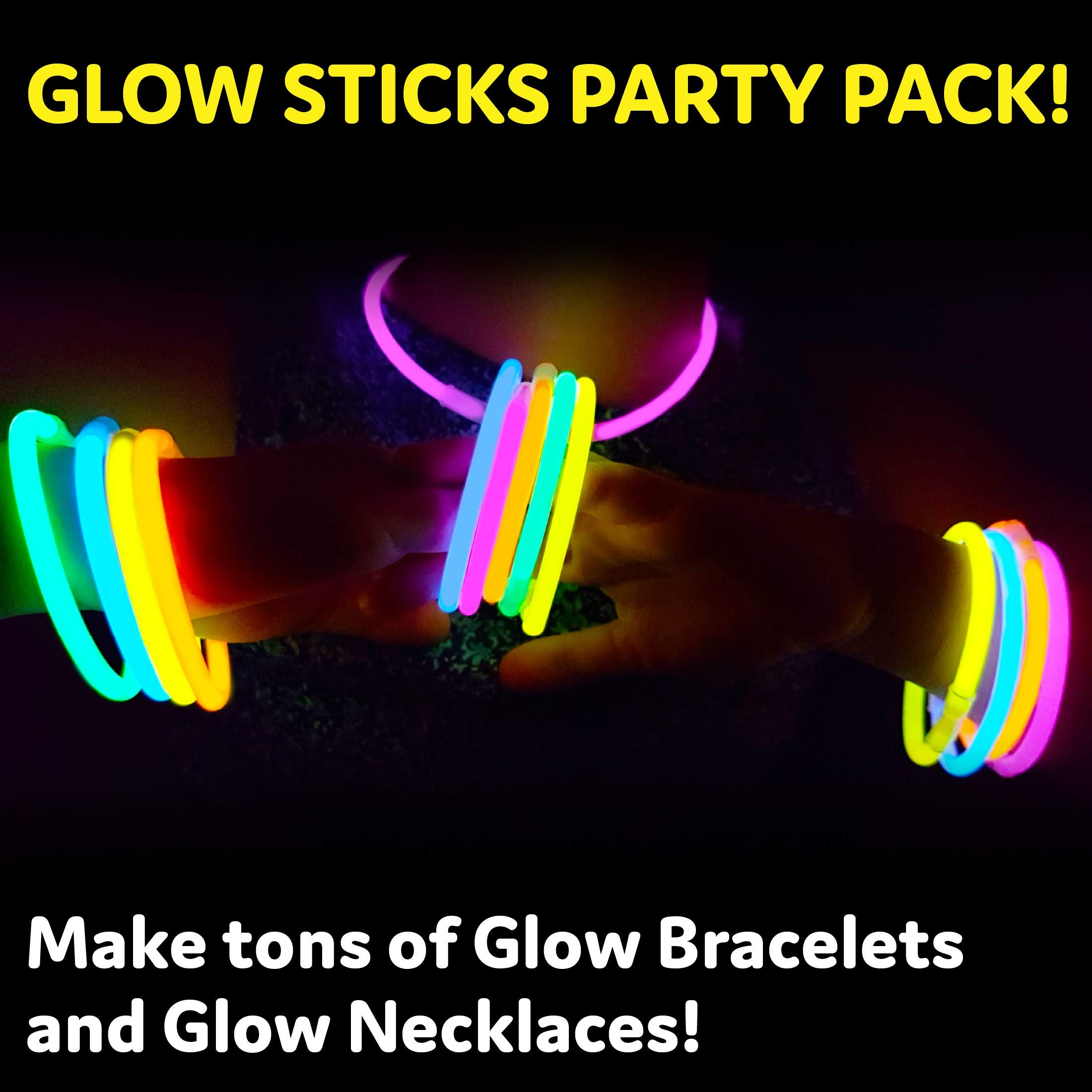 PartySticks activation, snap-and-shake glow sticks lighting up the scene.