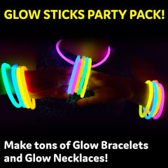PartySticks activation, snap-and-shake glow sticks lighting up the scene.