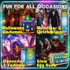 PartySticks decorative glow accessories elevate celebrations with safe, waterproof materials.
