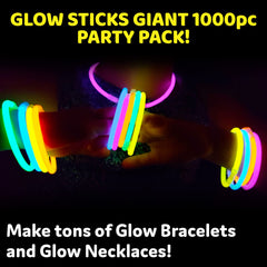 PartySticks glow bracelets with connectors for quick custom jewelry.