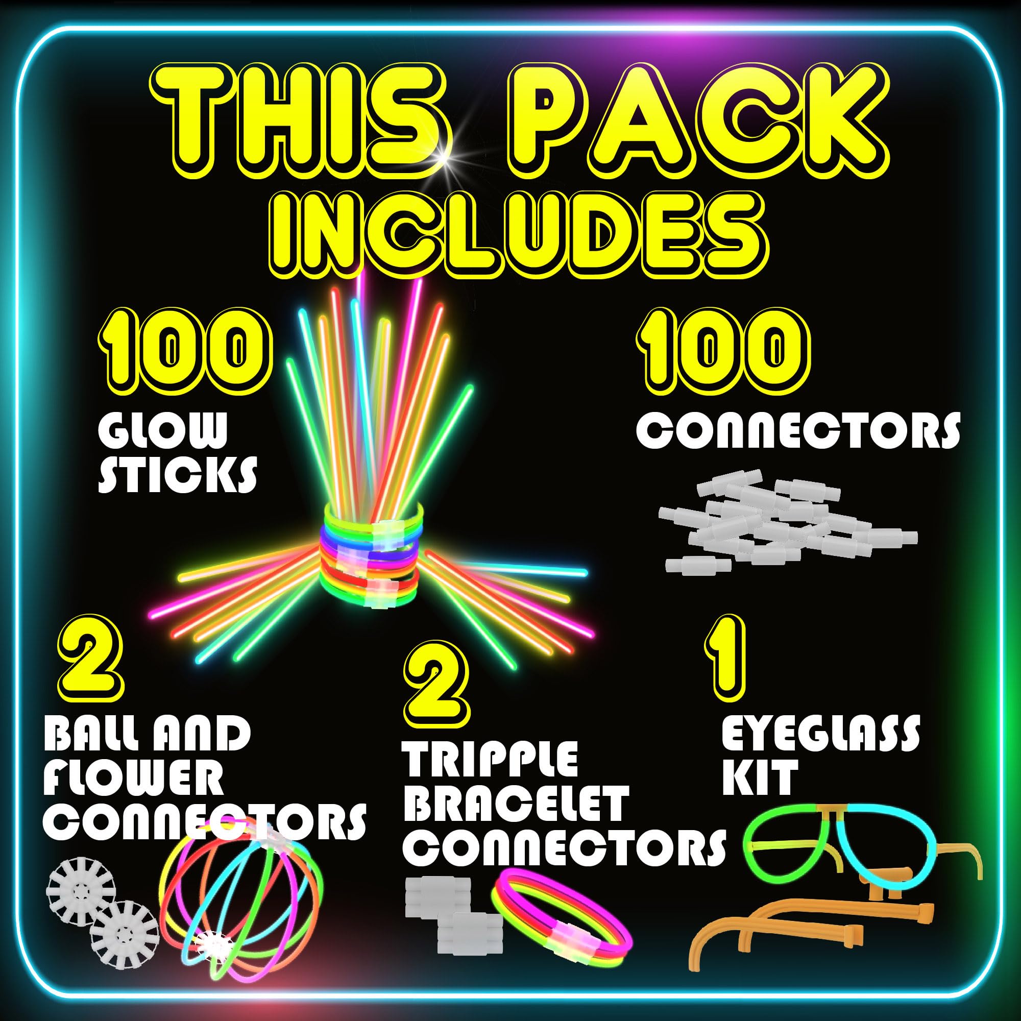 PartySticks glow bracelets glow brightly at night, adding wearable color to celebrations.