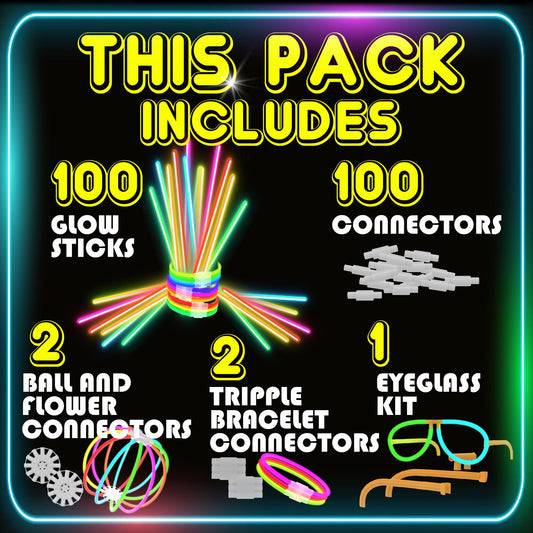 PartySticks glow bracelets glow brightly at night, adding wearable color to celebrations.