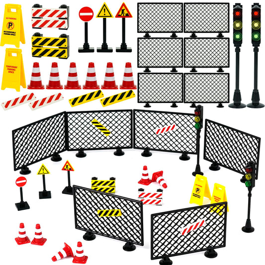 Pasacho City Road Signs traffic cones for imaginative play and early traffic awareness