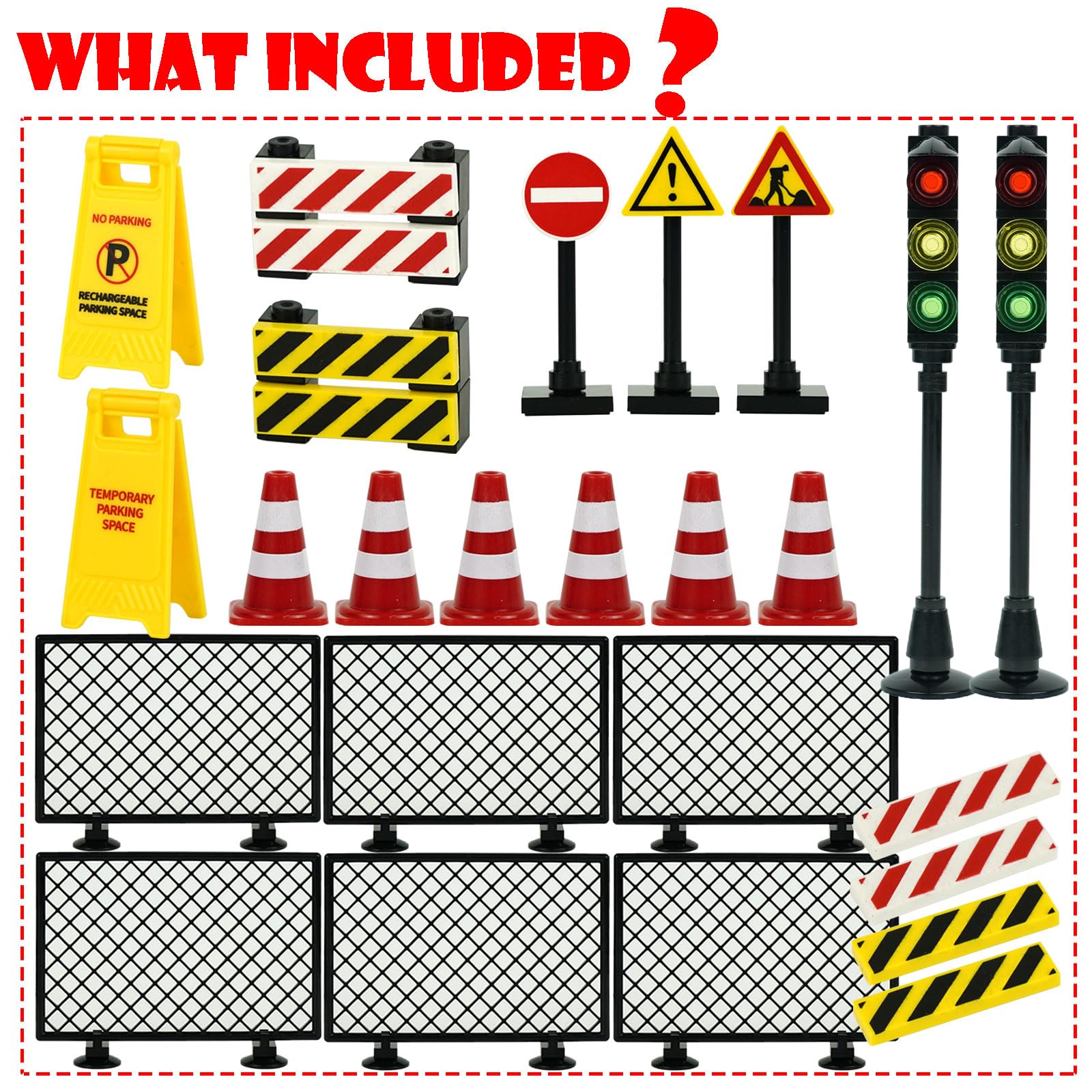 Pasacho City Road Signs wire entanglement pieces for realistic construction details