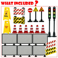 Pasacho City Road Signs wire entanglement pieces for realistic construction details