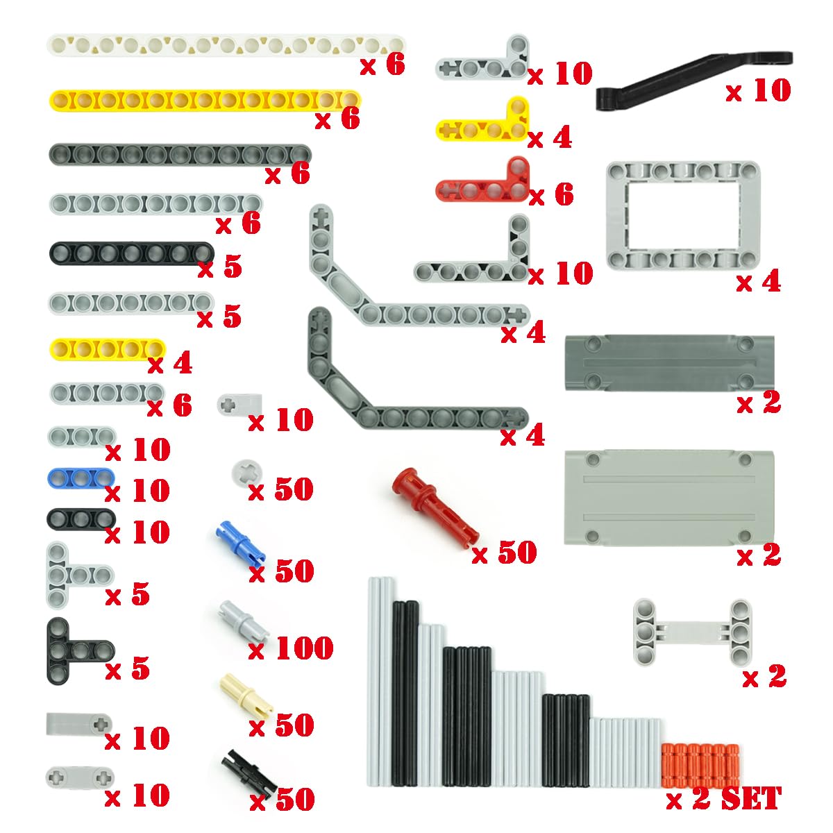 Pasacho connectors and bricks ensuring easy compatibility with major brands.