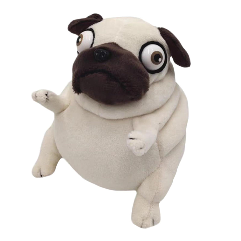 PASHMAIRE pug stuffed animal 6-inch cuddle buddy for kids and adults.