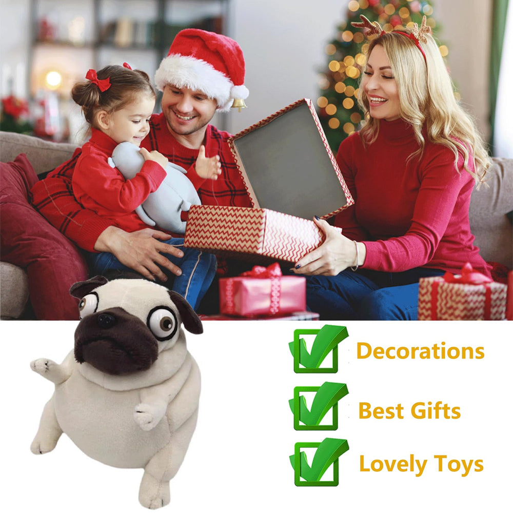 PASHMAIRE pug plush gift for birthdays and holidays.