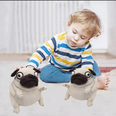 PASHMAIRE pug soft toy cuddle for reading time.