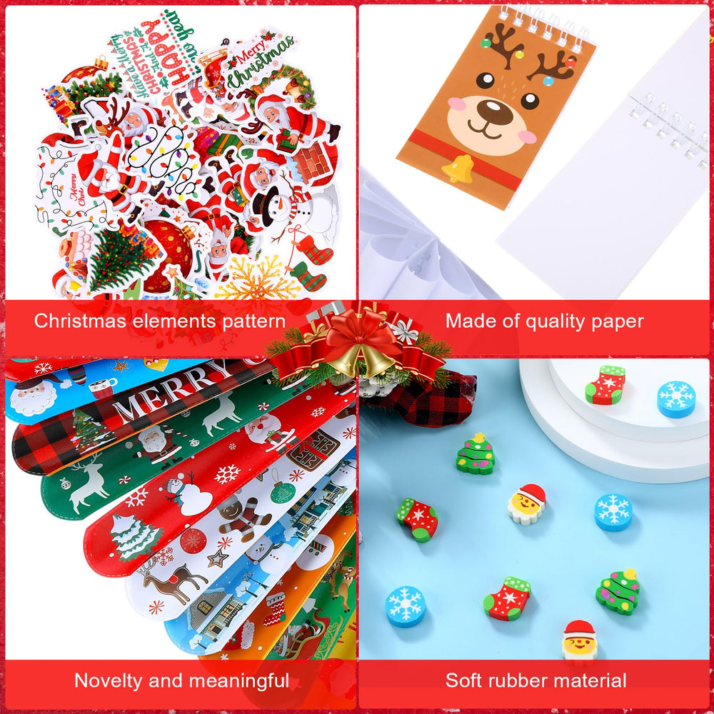 Pasimy Christmas erasers assortment ready for classroom prizes and stocking stuffers.