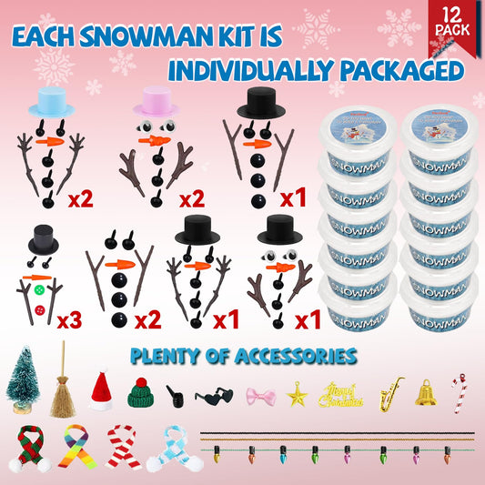 Pastard build a snowman kit-soft ultra-light clay for easy modeling.