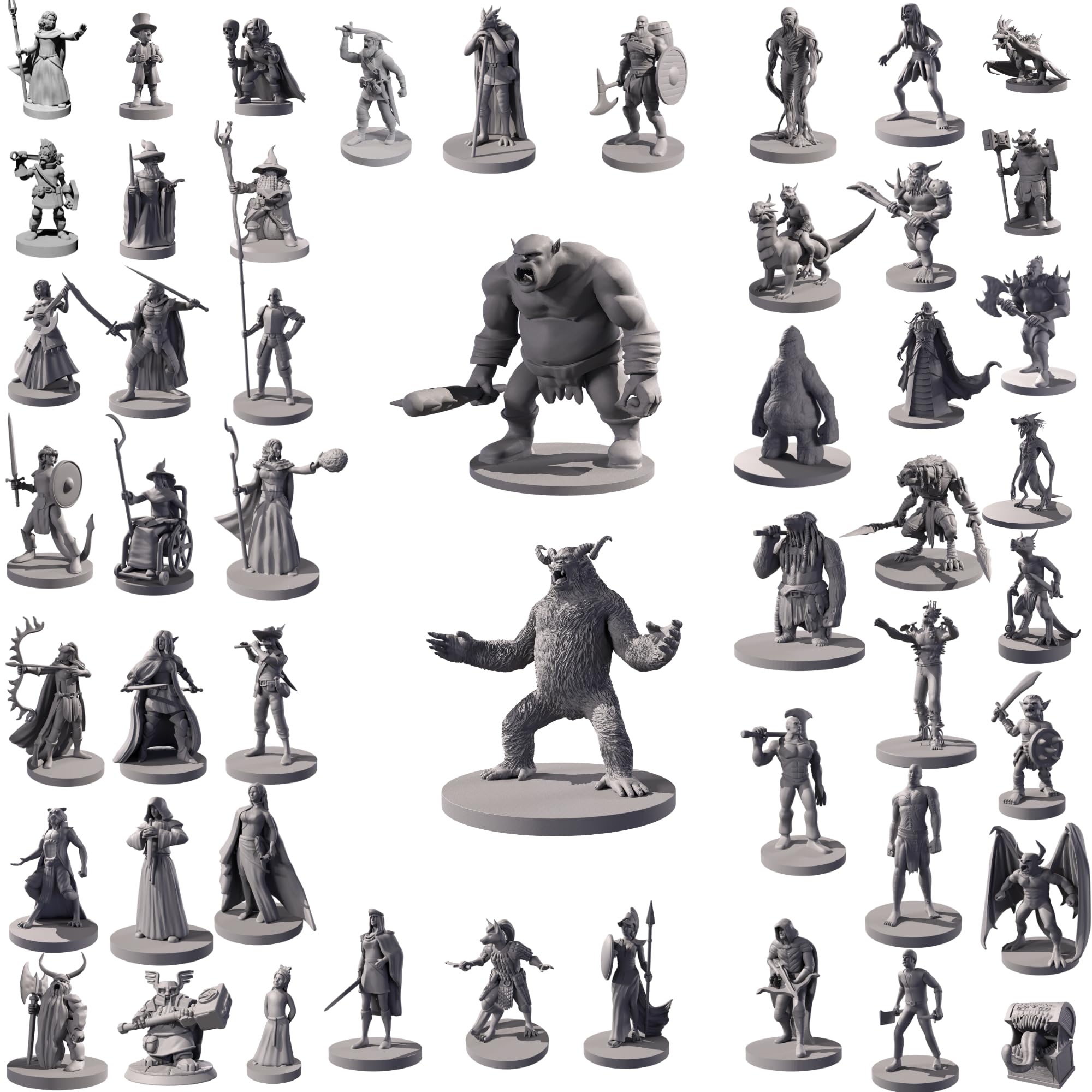 Path Gaming 50 unique miniatures with detailed adventurers for immersive D&D battles.