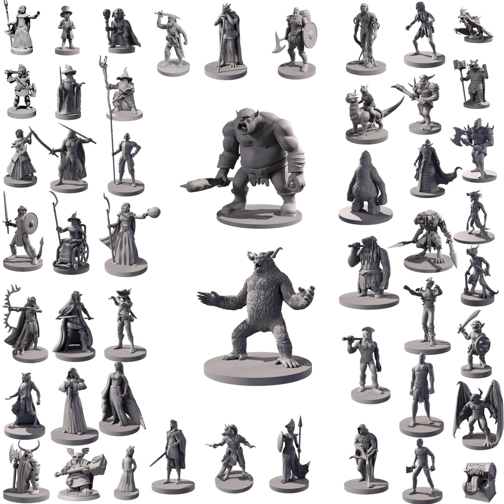 Path Gaming 50 unique miniatures with detailed adventurers for immersive D&D battles.