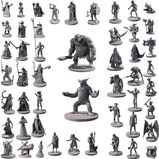 Path Gaming 50 unique miniatures with detailed adventurers for immersive D&D battles.