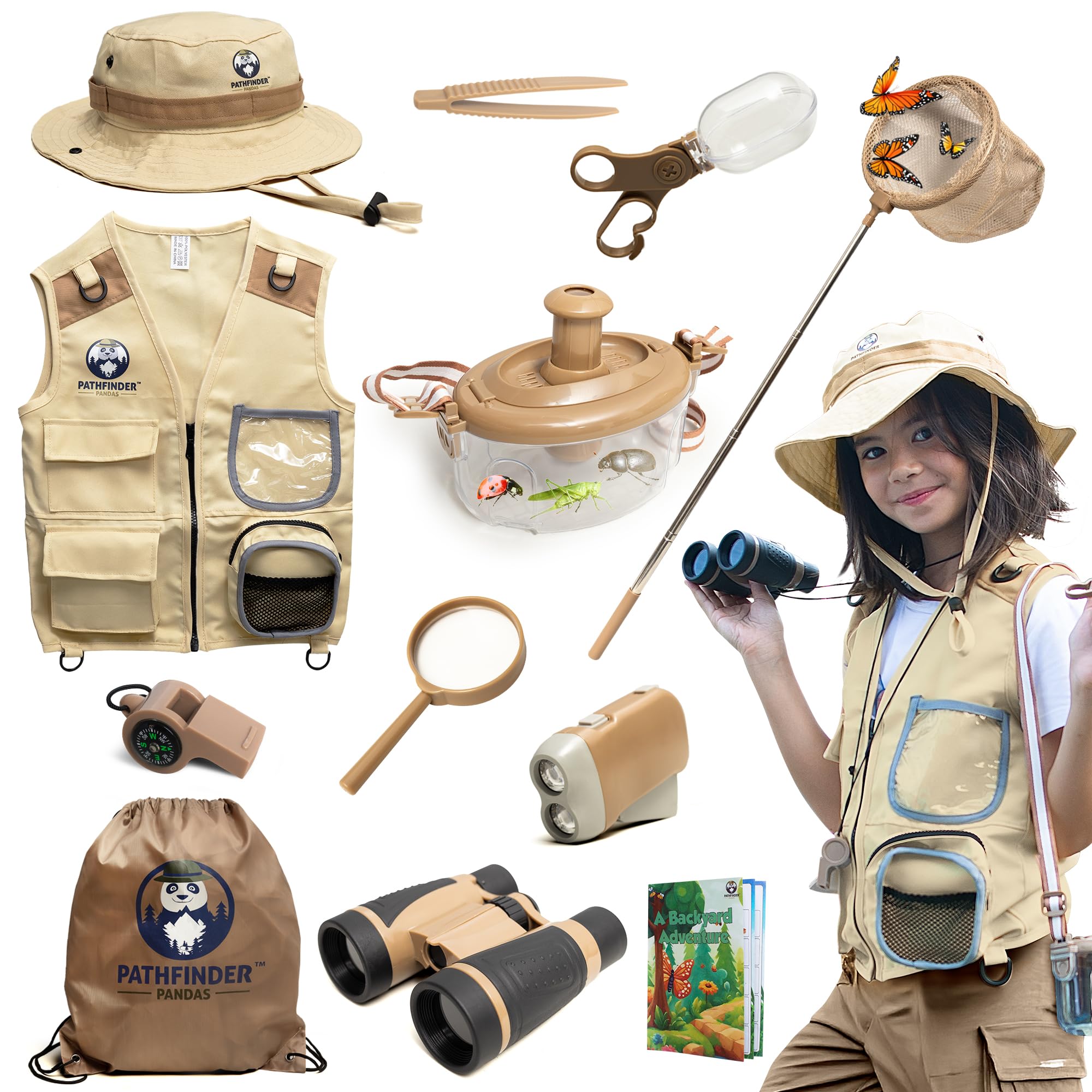 Pathfinder Pandas explorer vest ready for outdoor adventures and hands-on learning