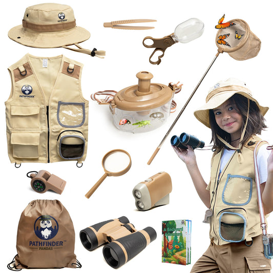 Pathfinder Pandas explorer vest ready for outdoor adventures and hands-on learning