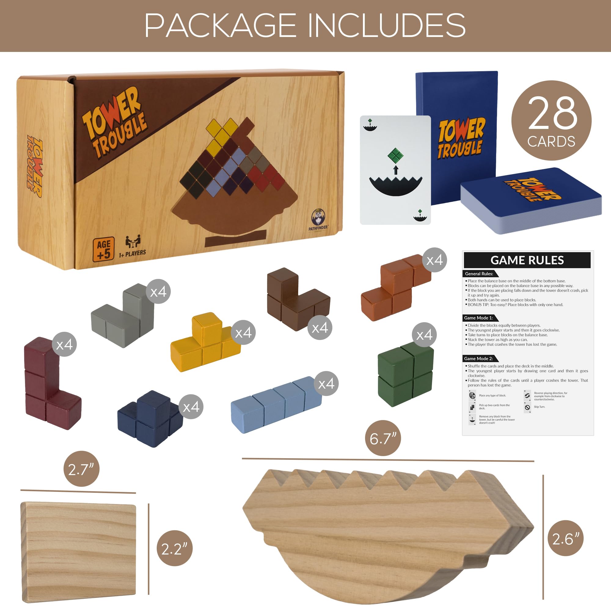PATHFINDER PANDAS pinewood with smooth edges supports safe, durable play