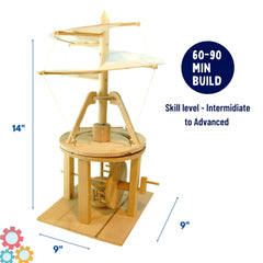 Pathfinders hand-powered screw mechanism demonstrates torque and motion in a tactile way.
