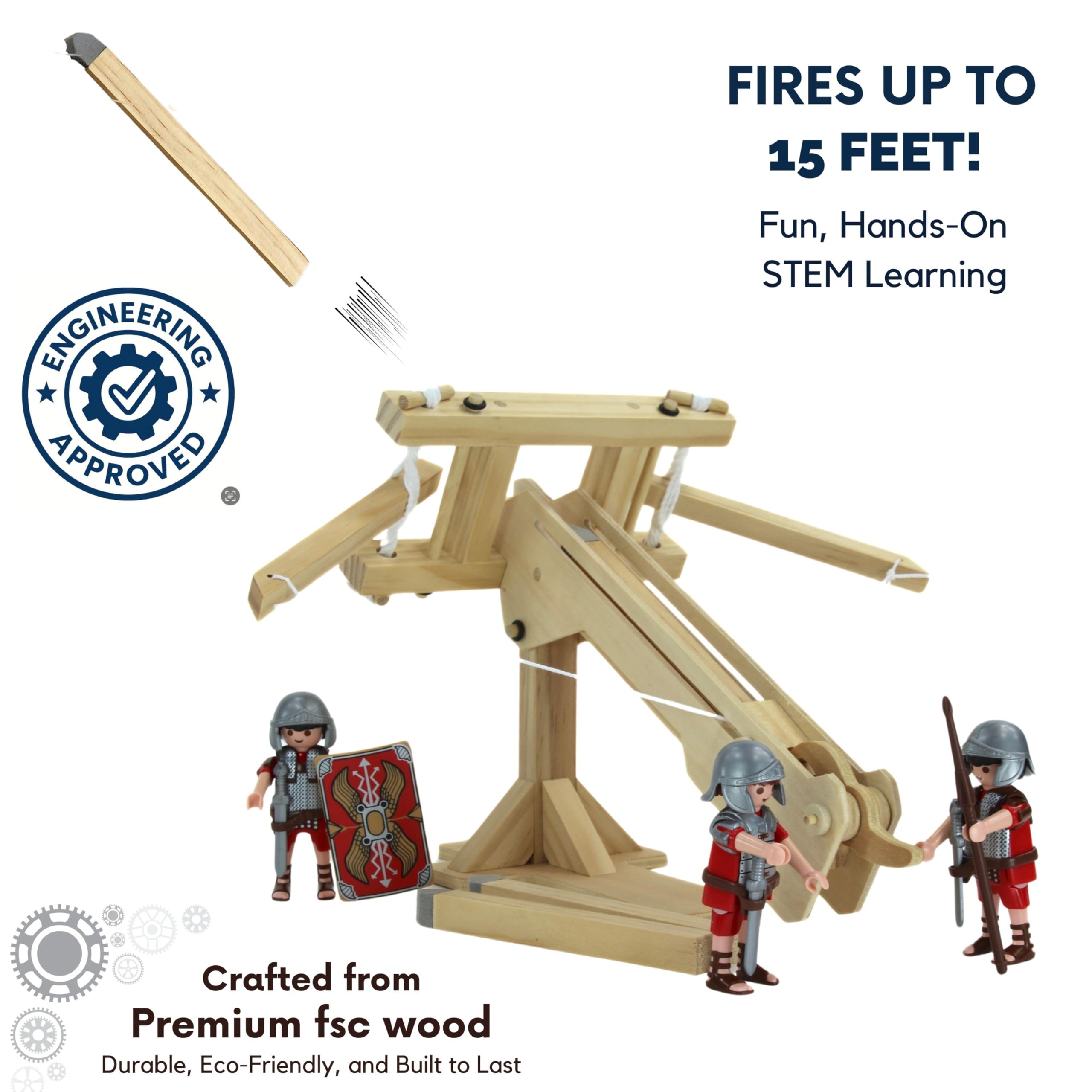 Pathfinders Roman Ballista precision-cut parts simplify building for young makers