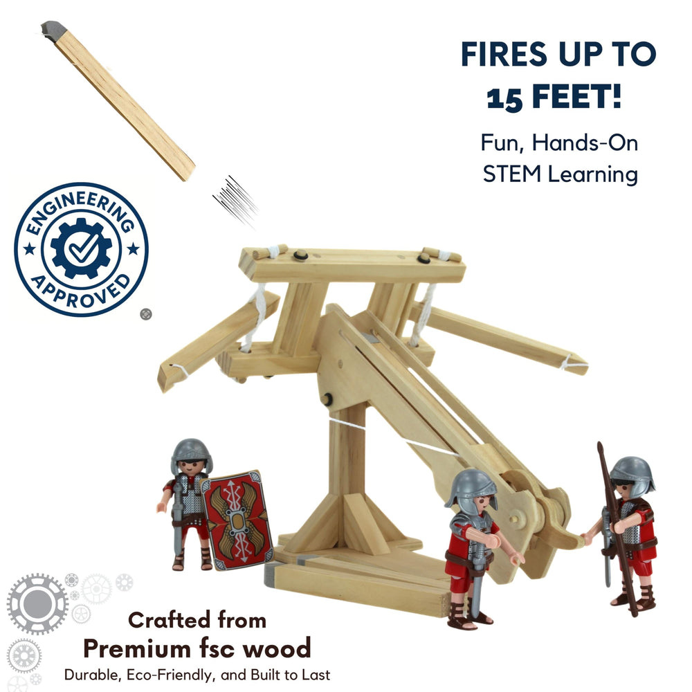 Pathfinders Roman Ballista precision-cut parts simplify building for young makers