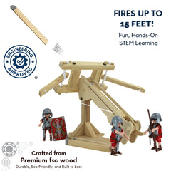 Pathfinders Roman Ballista precision-cut parts simplify building for young makers