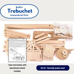 Pathfinders trebuchet counterweight adjustment shows adjustable balance for experiments.