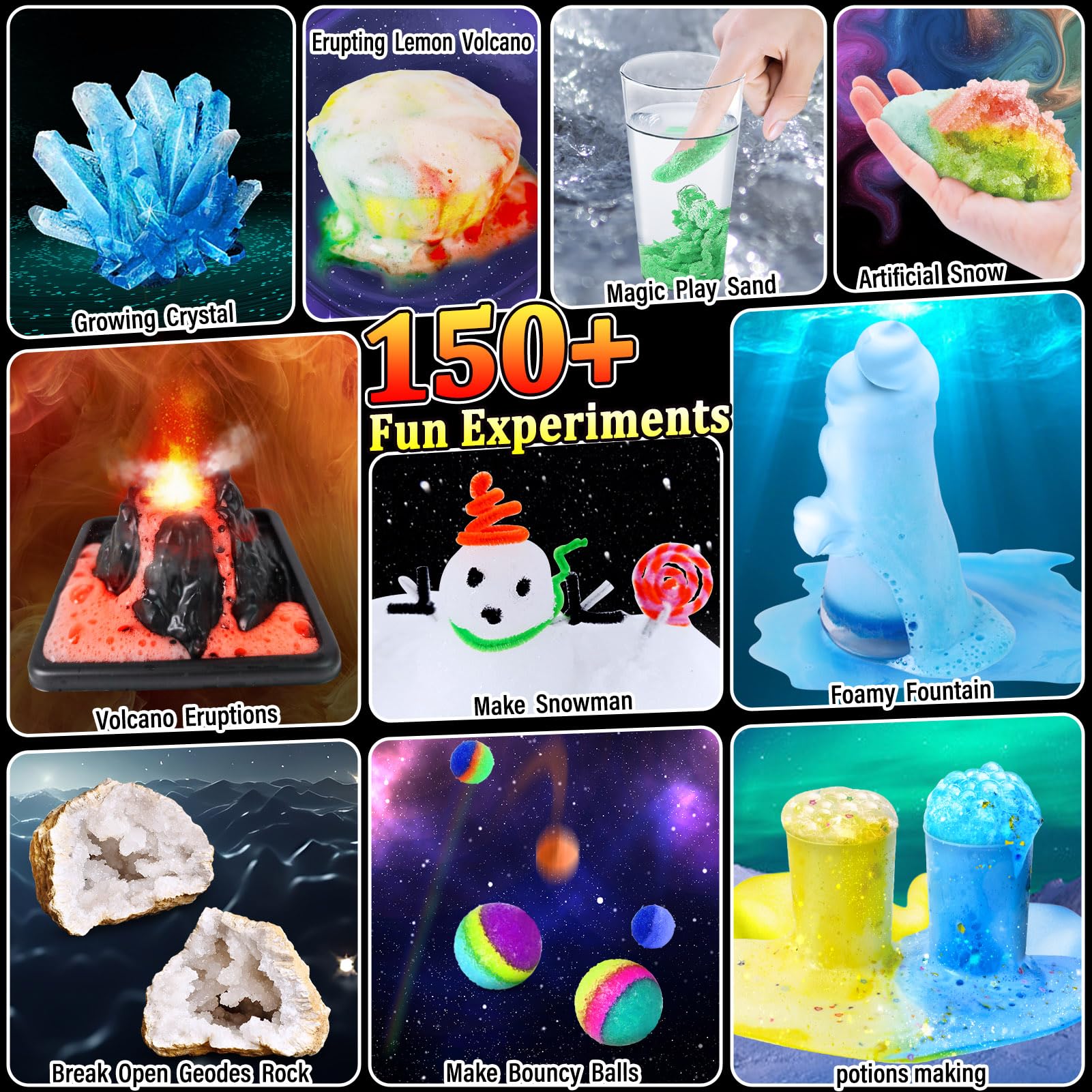 PATIFEED bubbling reaction chemistry displays safe, playful experiments.