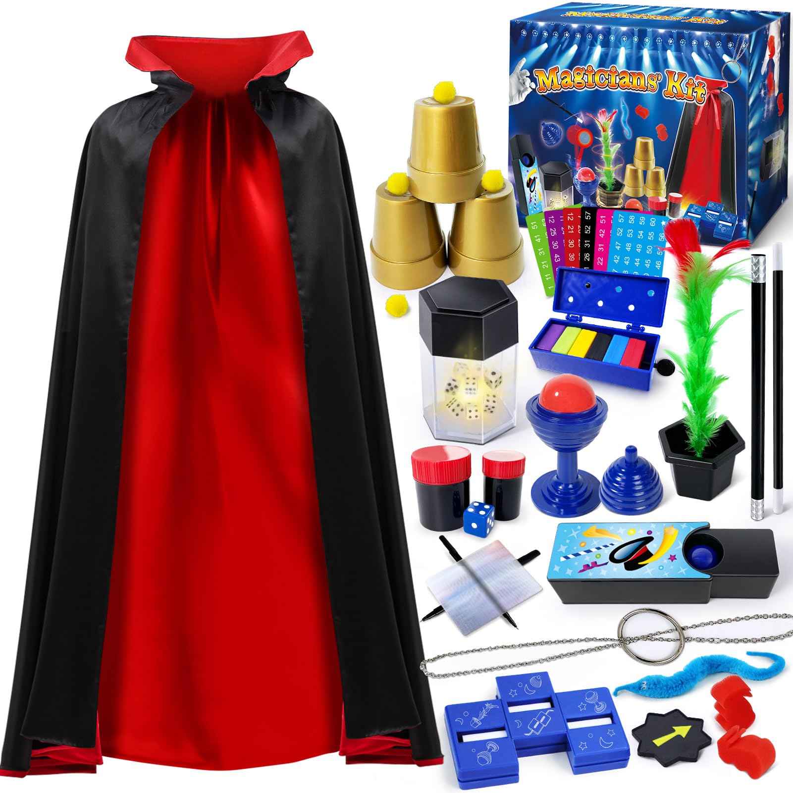 PATIFEED Magic Kit cape-costume for kids enhances imaginative stage play.