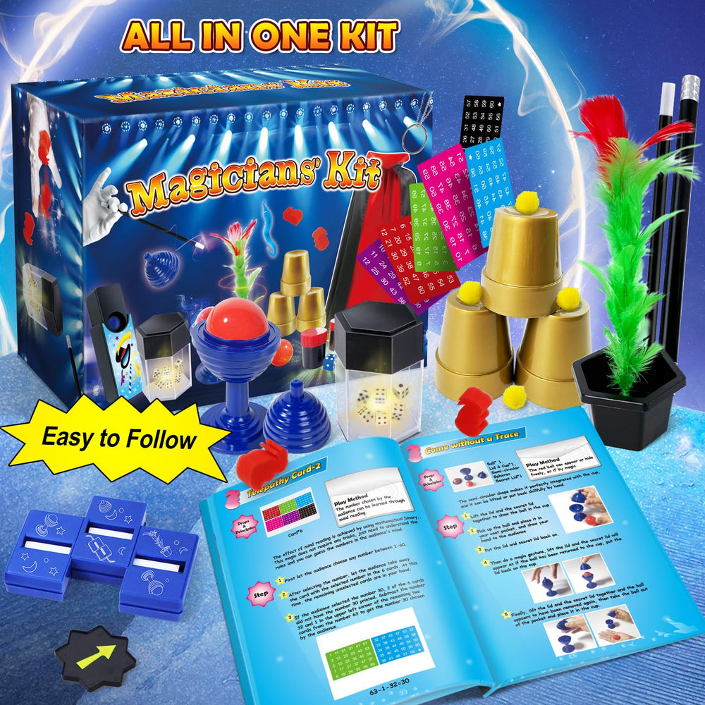 PATIFEED Magic Kit illustrated-manual guides young magicians.