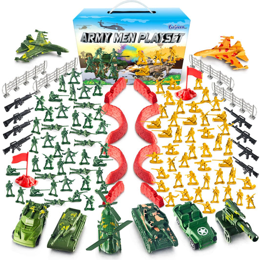 PATIFEED plastic army men figures for imaginative play and coordination