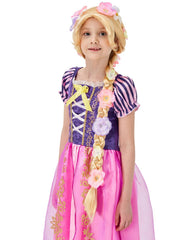 PATURPINT Rapunzel wig with flowers for a magical costume look