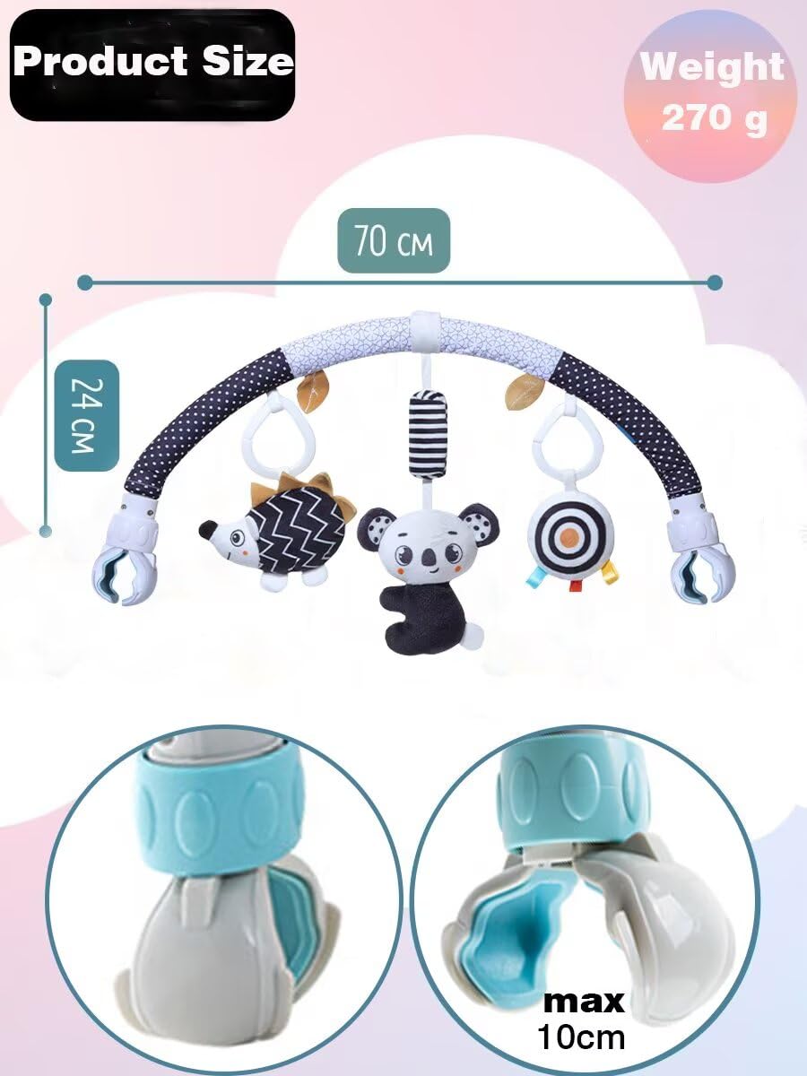 Pau1Hami1ton koala wind chime car-seat toy provides gentle auditory cues.