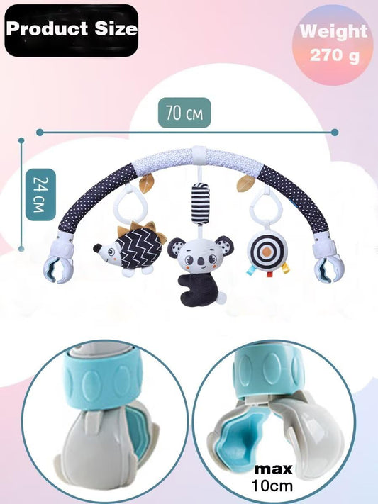 Pau1Hami1ton koala wind chime car-seat toy provides gentle auditory cues.
