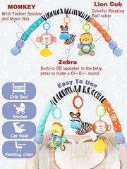 Pau1Hami1ton lion cub rattle with rotating ball for visual and tactile interest