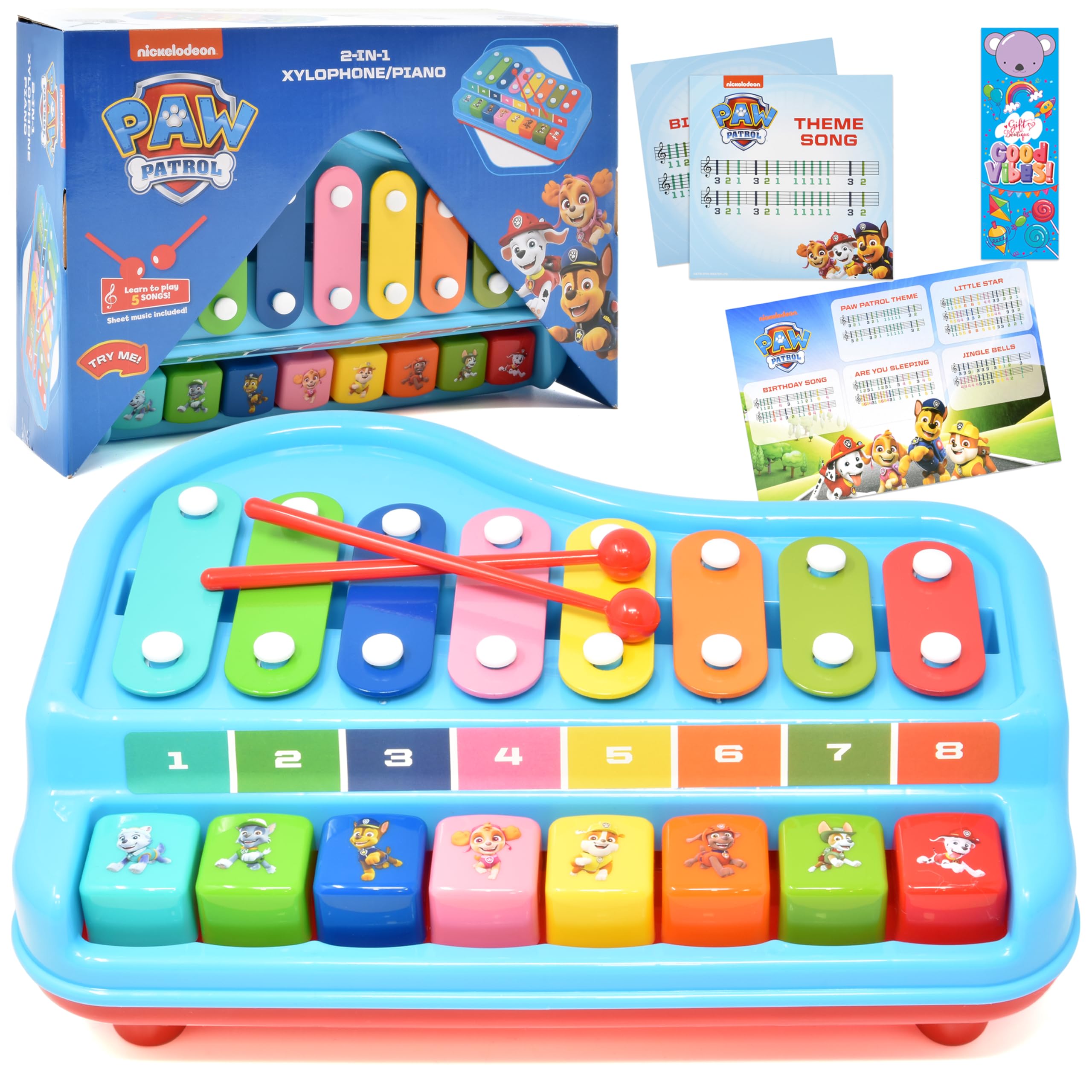 Paw Patrol 2-in-1 baby piano xylophone keys for early music play