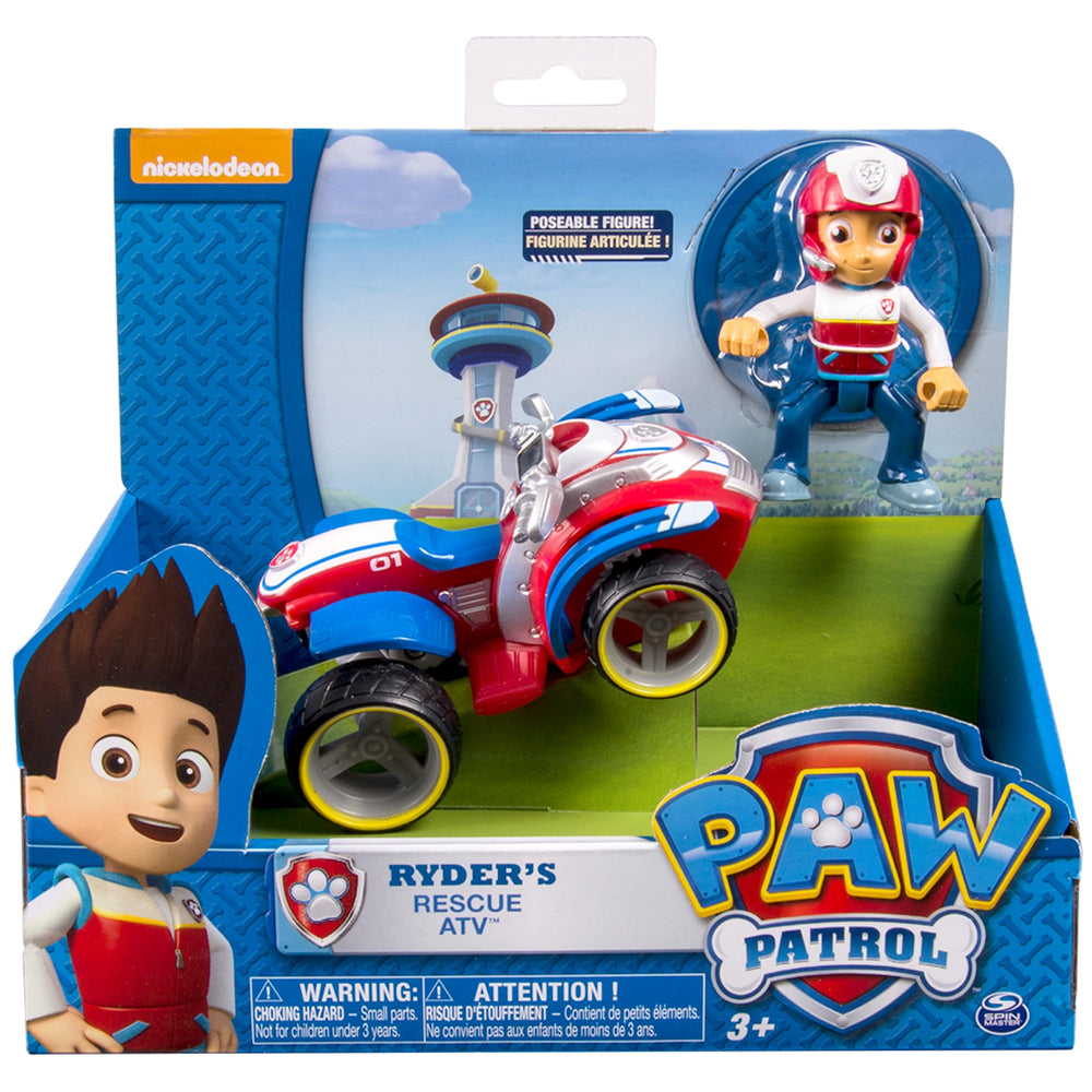 Paw Patrol Ryder's Rescue ATV suitable for ages 3 and up.
