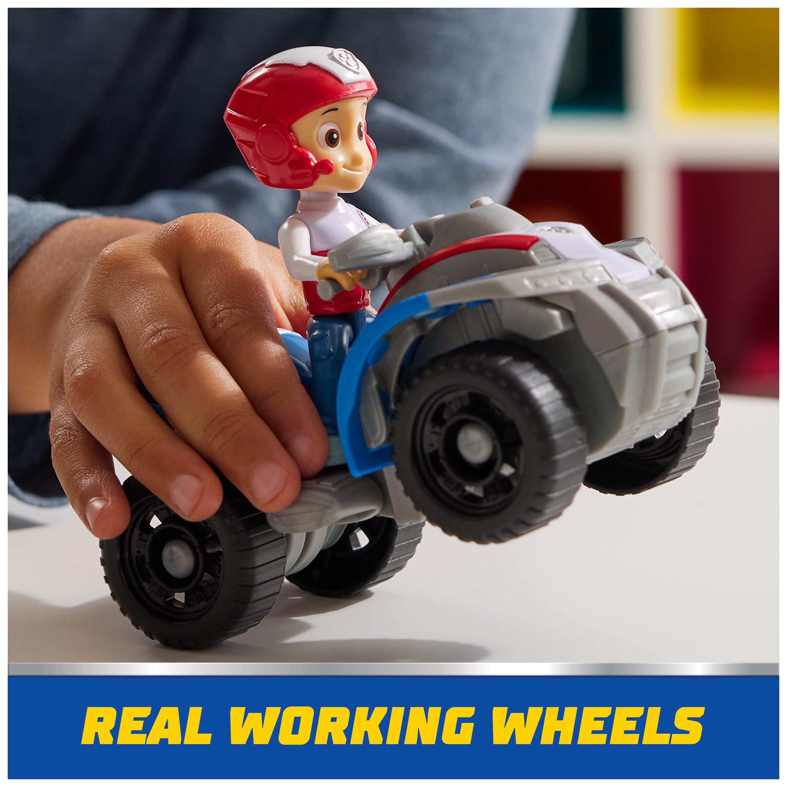 PAW Patrol ATV-detail offers realistic branding for immersive play.