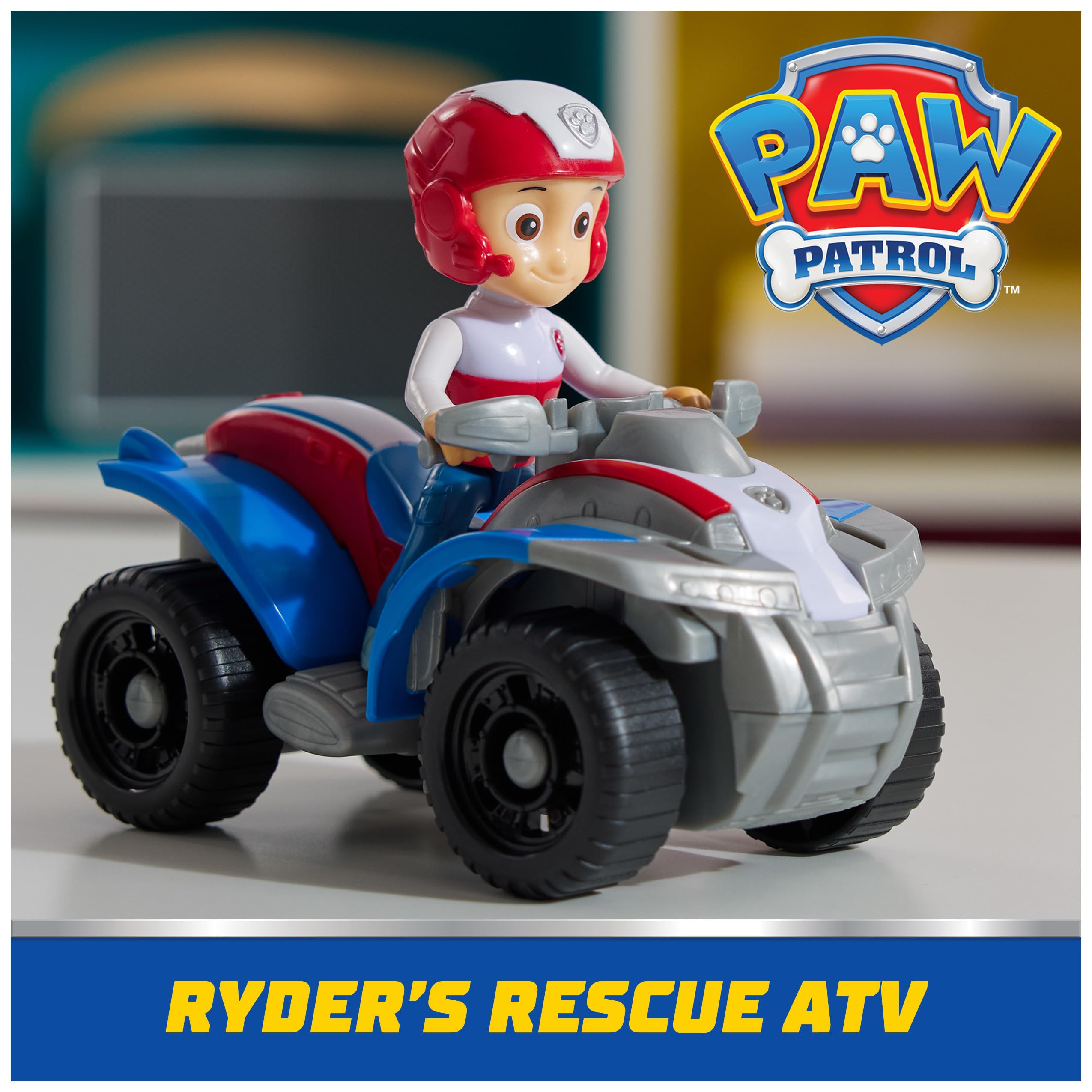 PAW Patrol ATV with working wheels enables action-packed pretend rescues.