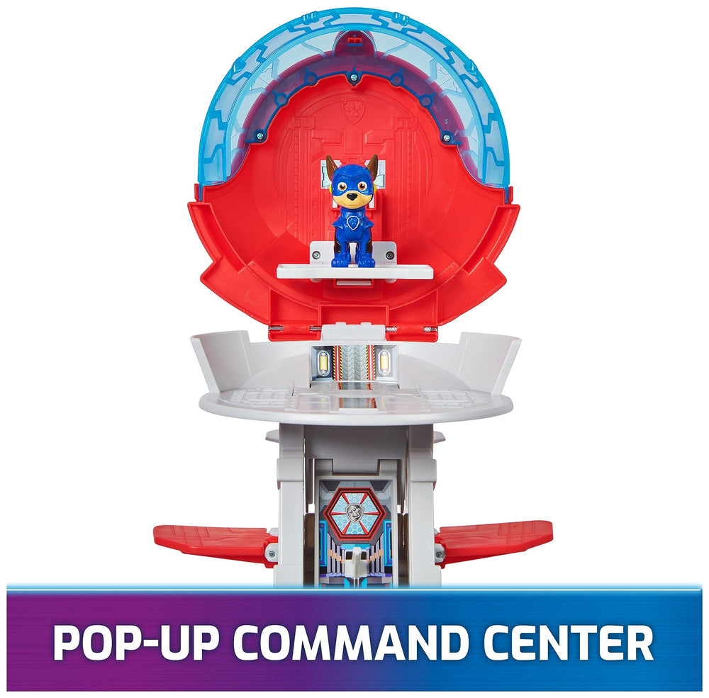 Chase figure inside HQ adds authentic PAW Patrol play.