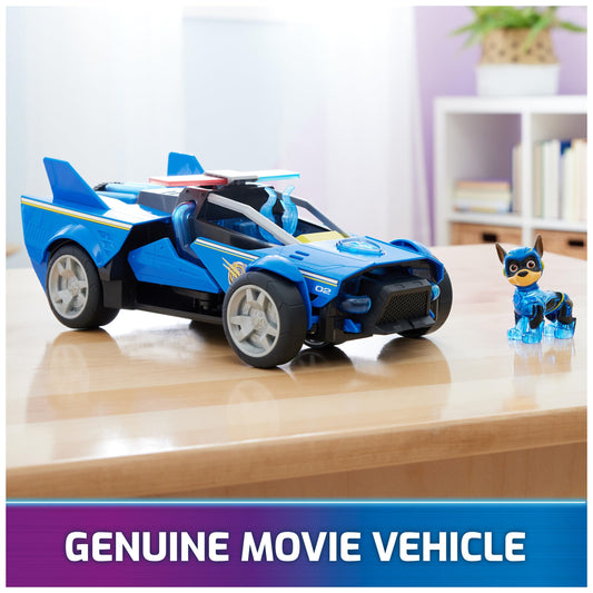 Chase transformation action activates lights and sounds during rescue play