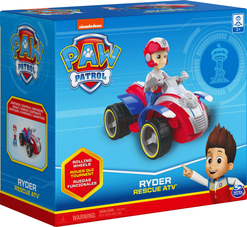 Compact Ryder’s Rescue ATV designed for kid-friendly handling.
