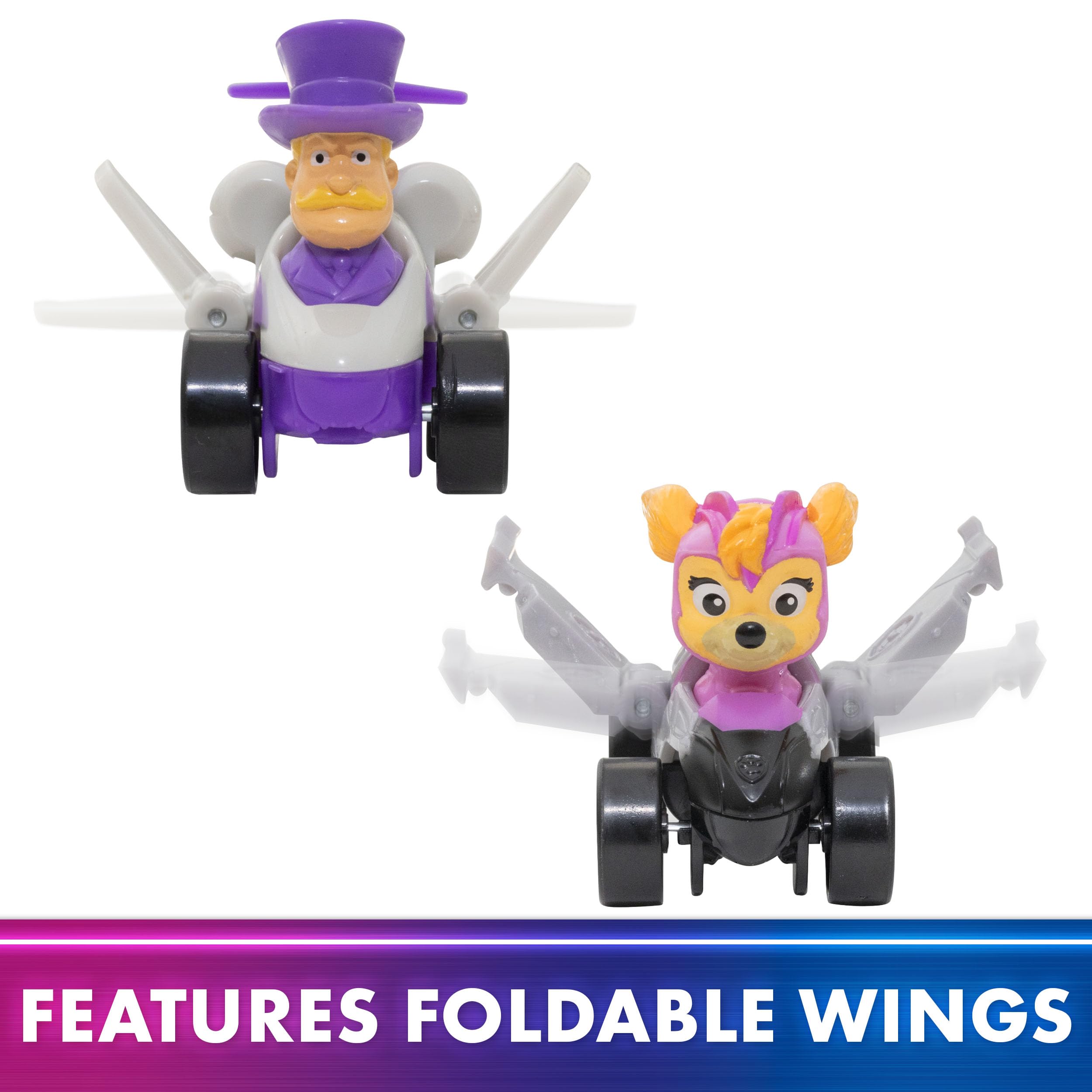 PAW Patrol exclusive Mayor Humdinger race car sparks new missions during pretend adventures