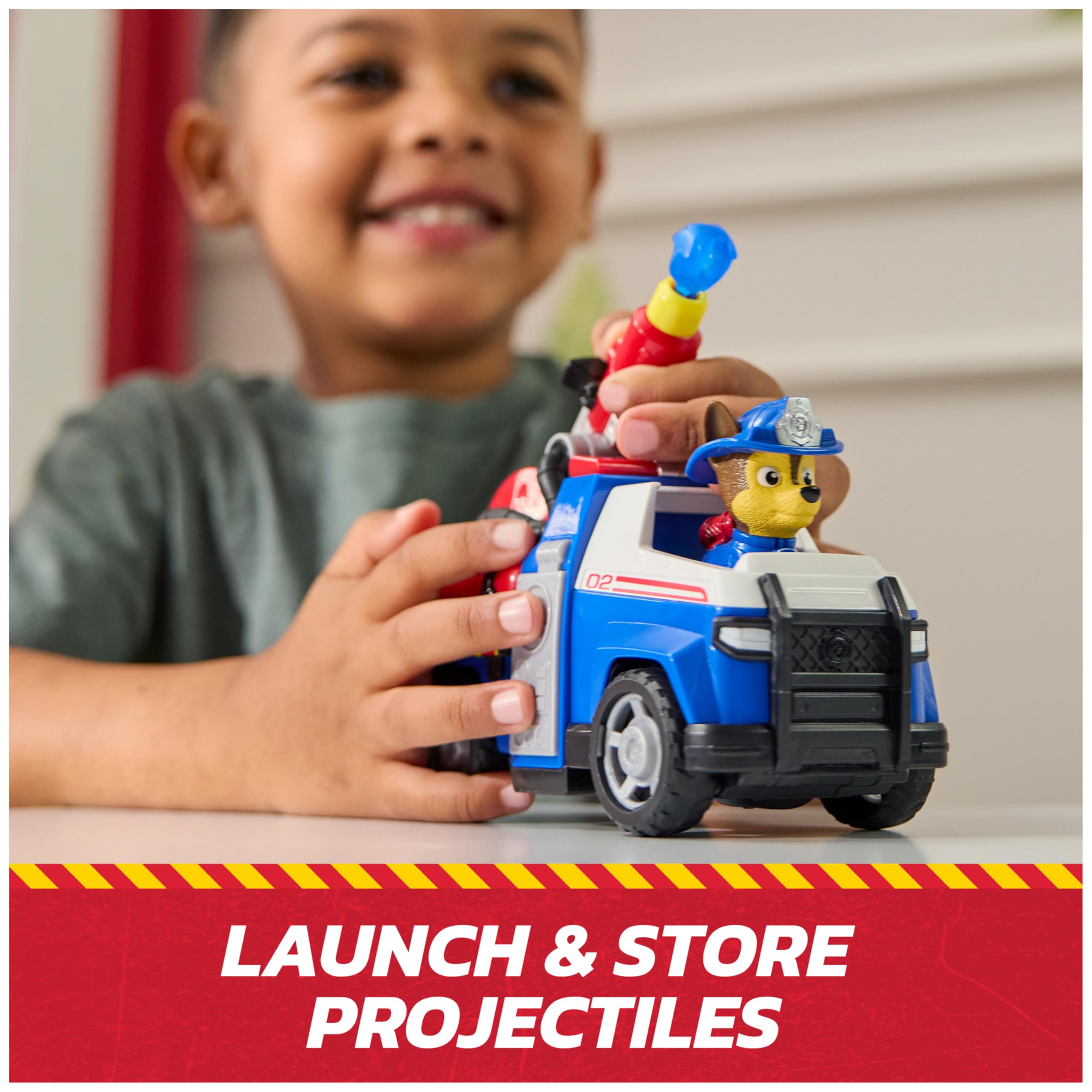PAW Patrol Fire Rescue glossy plastic body with bright colors