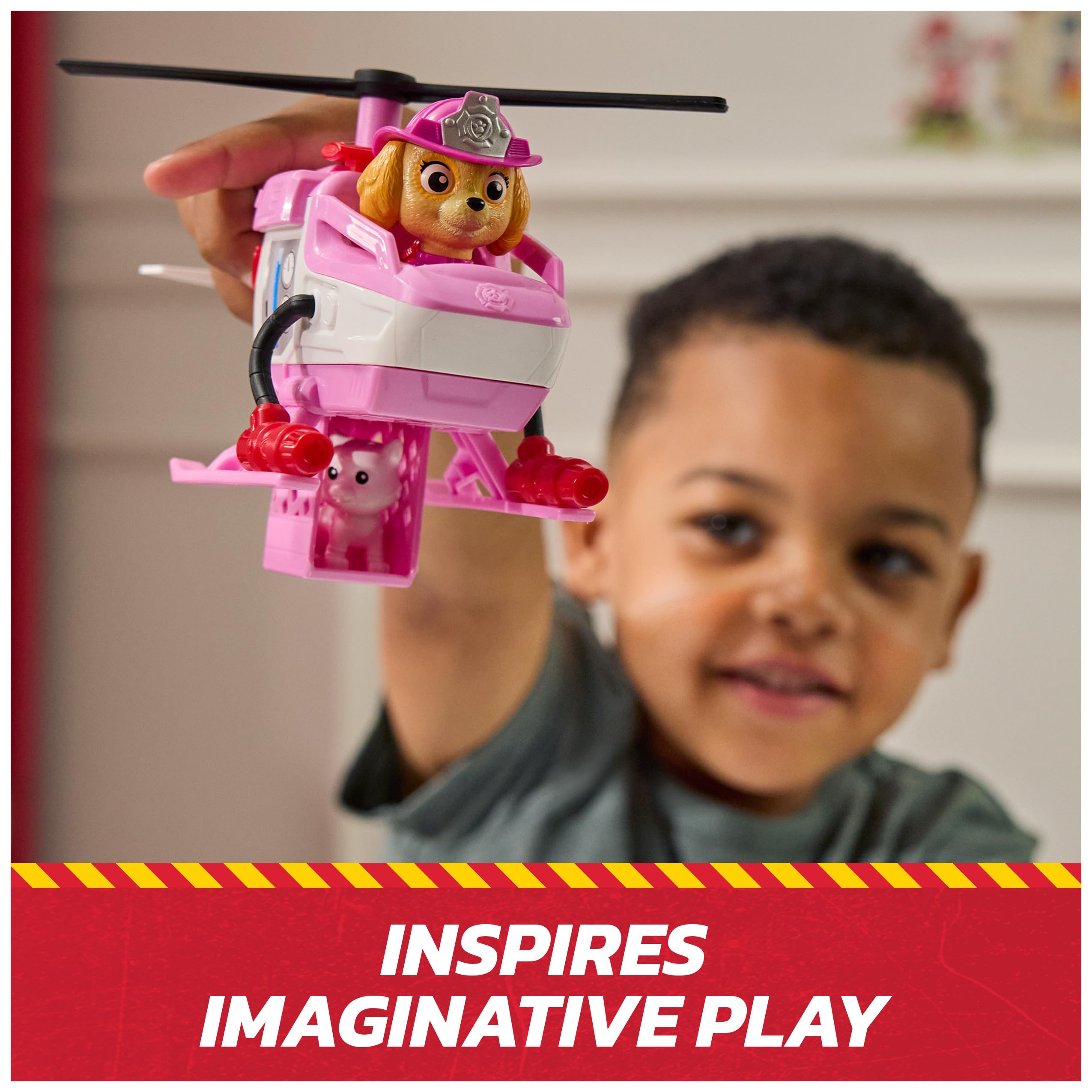 PAW Patrol helicopter toy is ideal for ages 3 and up.