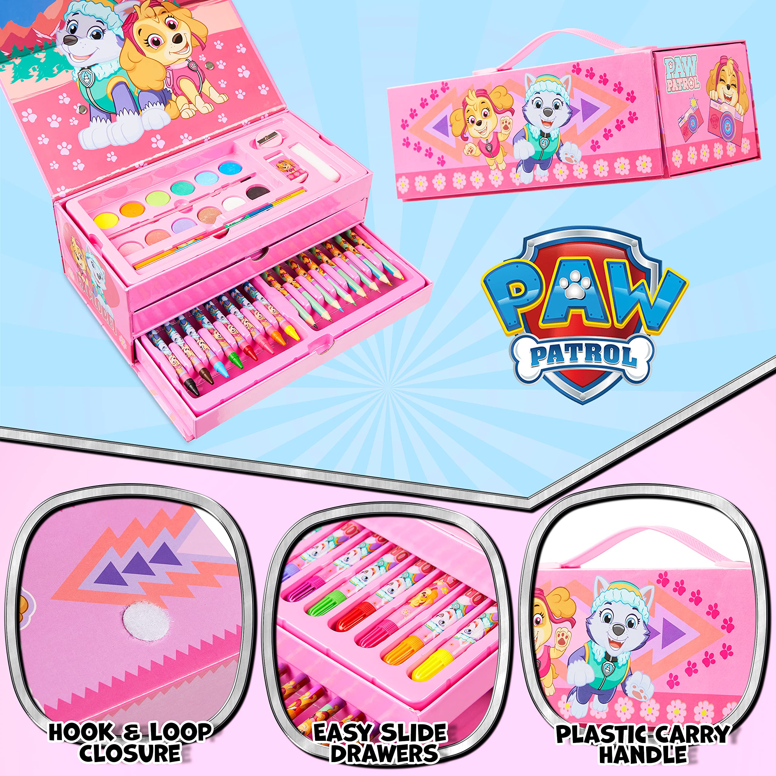 Paw Patrol HB pencils pack for smooth sketching and shading.