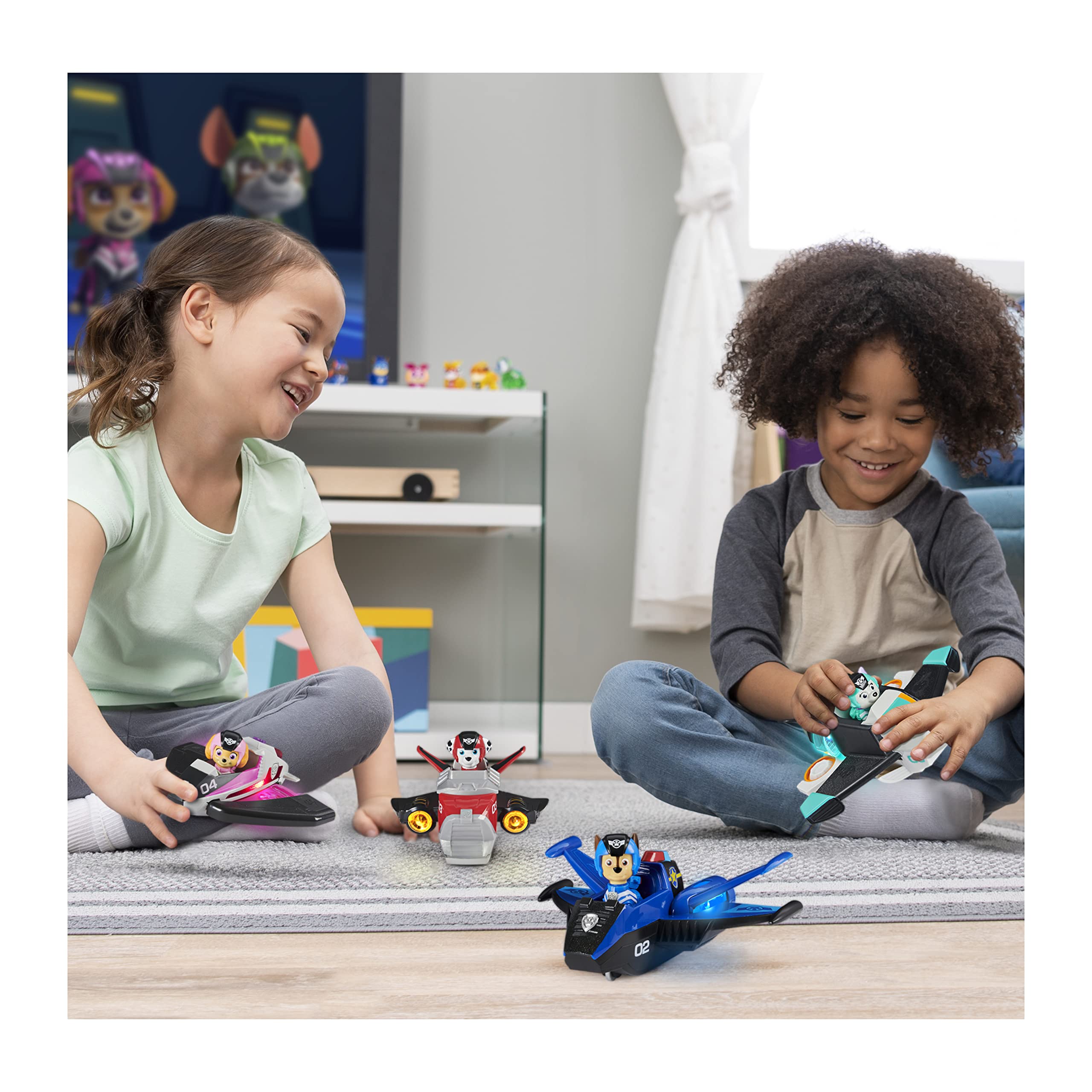 Paw Patrol Jet to the Rescue Chase Deluxe Vehicle battery setup and included batteries